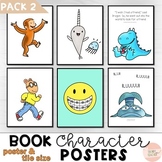 Book Character Posters | Pack 2 | Excellent Quality | libr