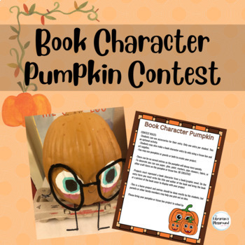 Preview of Book Character Pumpkin Contest