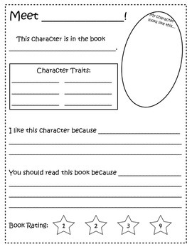 character map book report