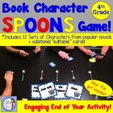 Book Character Spoons Game for Upper Elementary Reading