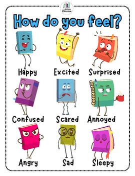 Book Characters Feelings Chart - SEL - Library - Reading Emotions