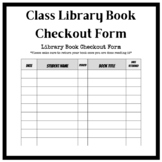 Book Checkout Form (for Class Library)
