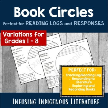 Preview of Reading Log Book Circles - Home Reading -Guided Reading - Novel Study Activities