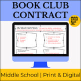 Book Club Accountability Contract  (Editable Norms Activit