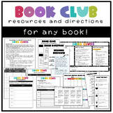 Book Club Activities | Directions | Any Book | Novel Study