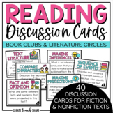 Book Club Activities | Reading Discussion Cards | Literature Circles | Questions