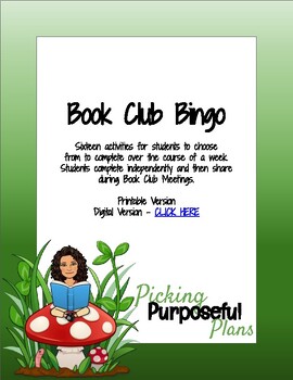 Preview of Book Club Bingo