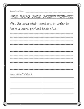 Preview of Book Club Constitution