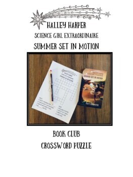 Preview of Book Club Crossword Puzzle | Halley Harper: Science Girl Extraordinaire | Book 1