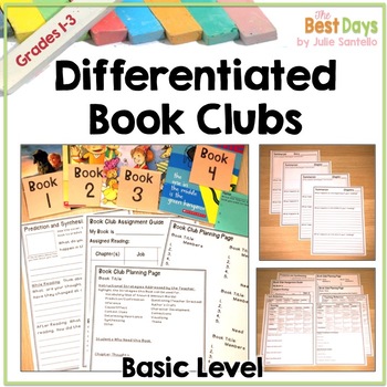 Preview of Book Club:  Differentiated Book Clubs For First Grade, Second Grade, Third Grade