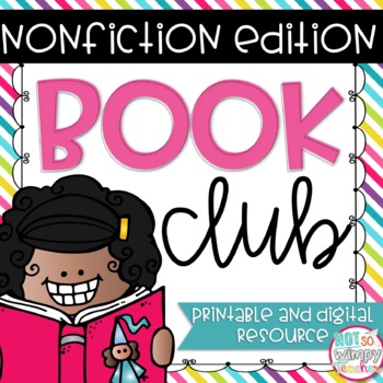 Preview of Book Club Graphic Organizers for any Nonfiction Text - Digital and Printable