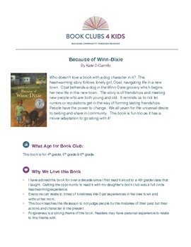 Preview of Book Club Guide - Because of Winn-Dixie