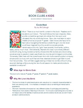 Preview of Book Club Guide - Code Red