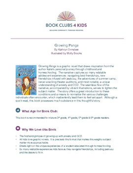 Preview of Book Club Guide - Growing Pangs