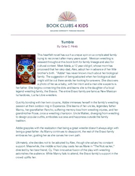 Preview of Book Club Guide - Tumble