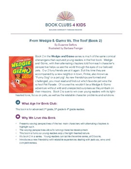 Preview of Book Club Guide - Wedgie & Gizmo Vs. The Toof - Book 2