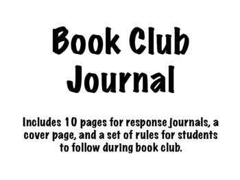 My Book Club Journal