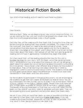 Free Book Club Letter - Simply Kinder