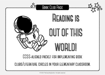 Preview of Book Club/Literacy Circles - FULL UNIT - Reading is Out of this World!