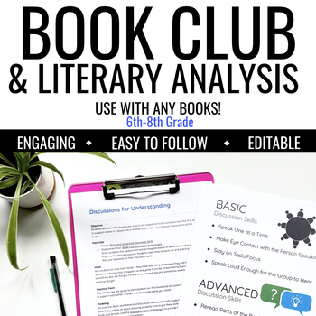 Preview of Book Club & Literary Analysis Unit