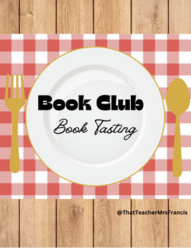 Preview of Book Club/Literature Circle Book Tasting