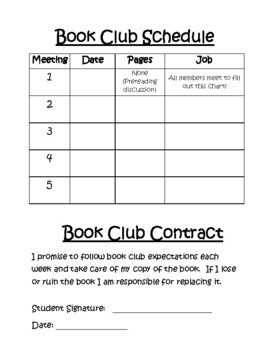 Book Club Planning and Recording Packet by Karpovich Creations | TpT