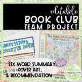 Book Club Project: Great for ANY novel & Distance Learning