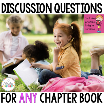 Preview of Book Club Questions for Any Chapter Book Discussion Printable & Digital