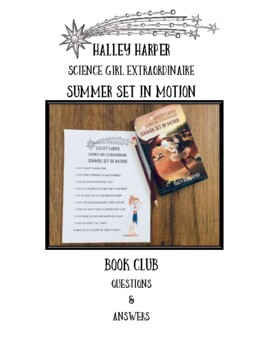 Preview of FREE Book Club Q&A | Halley Harper: Science Girl Extraordinaire | Book 1