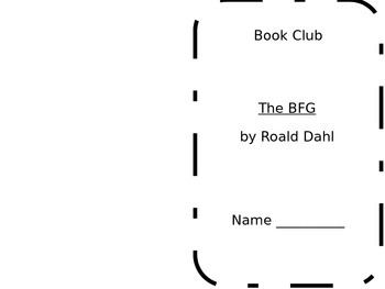 Preview of Book Club - The BFG