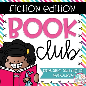 Preview of Book Club Graphic Organizers for Any Fiction Text - Digital and Printable