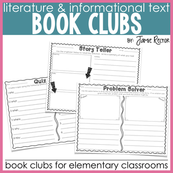 Preview of Book Clubs for the Elementary Classroom | Common Core-Aligned