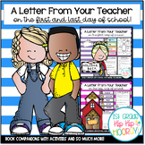 Book Companion Bundle  A Letter From Your Teacher On the F