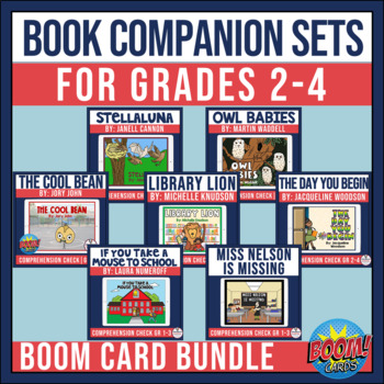 Preview of Book Companion Bundle for Grades 2-4  Boom Cards