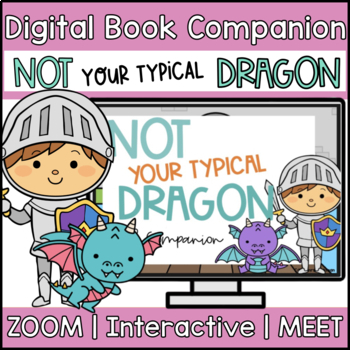 Preview of Book Companion Not Your Typical Dragon Digital Google Slides Comprehension SLP