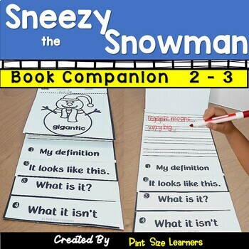 Preview of Sneezy the Snowman Book Study & Activities | January Book Unit  | Grades 2 & 3