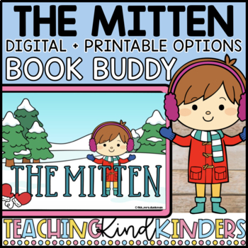Preview of Book Companion The Mitten Digital Google Slides Comprehension SLP
