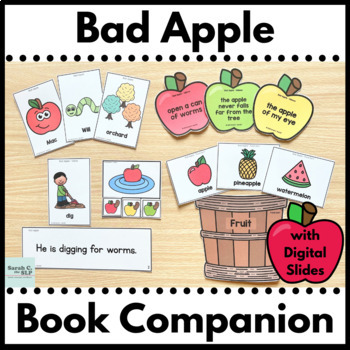Preview of Book Companion for Bad Apple with Idioms Vocabulary and Verb Activities