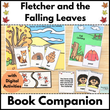 Preview of Book Companion for Fletcher and the Falling Leaves with Vocabulary & Plurals