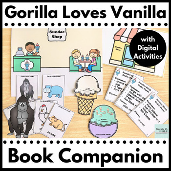 Preview of Book Companion for Gorilla Loves Vanilla with Digital Activities
