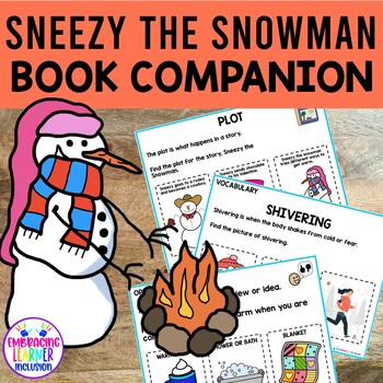 Preview of Book Companion for SNEEZY THE SNOWMAN with Google Slides