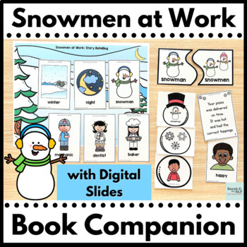 Preview of Book Companion for Snowmen at Work with Digital Activities and Plural Nouns