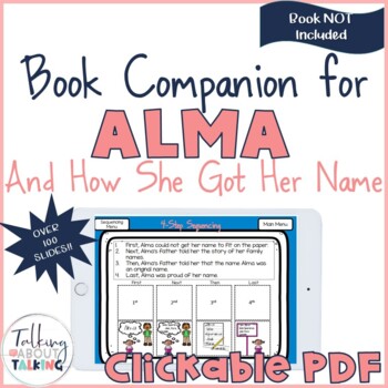 Preview of Book Companion to Alma and How She Got Her Name Hispanic Heritage Month - Speech