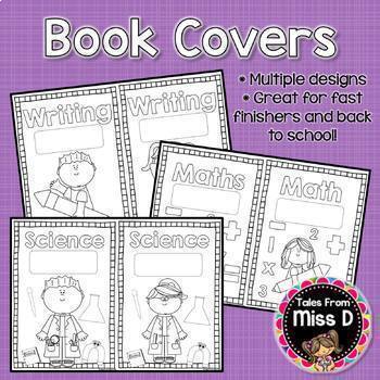 Book Covers Editable by Tales From Miss D | Teachers Pay Teachers