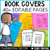 Book Covers EDITABLE | Over 45 options!