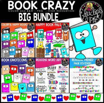 Colorful Open Books Clip Art Set {Educlips Clipart} by Educlips