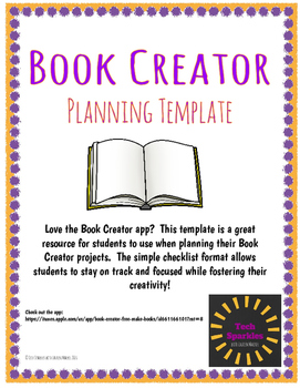 Preview of Book Creator Planning Template