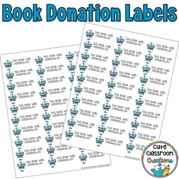 book dedication labels