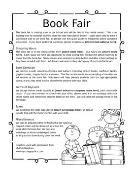 Preview of Book Fair Flier
