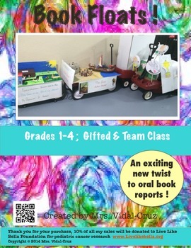 Preview of Book Floats! An Exciting Twist to Book Reports- Common Core Aligned Grades 1-4